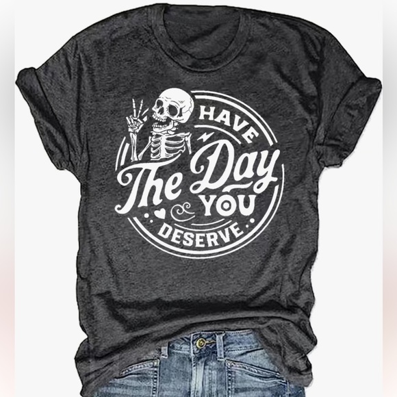 Tops - NEW Skeleton Print T-Shirt